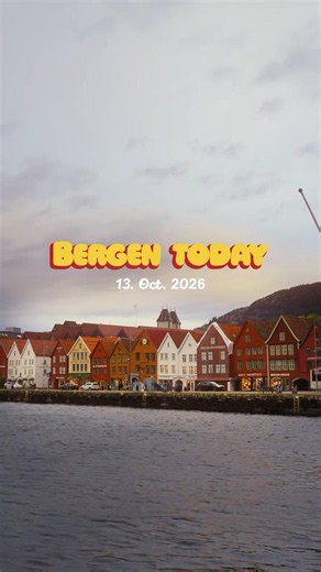 A very windy version of Bergen today 🍂💨