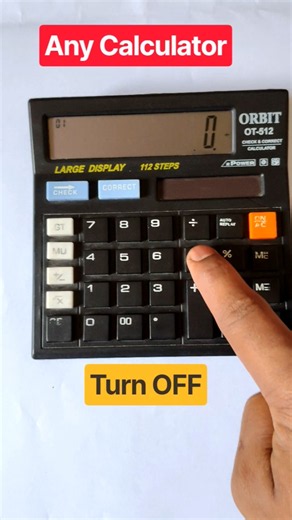 How to Turn OFF Any Calculator Instantly! 😲 #shorts #calculator
