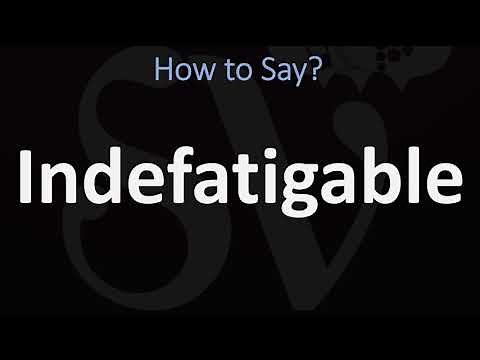 How to Pronounce Indefatigable (CORRECTLY)