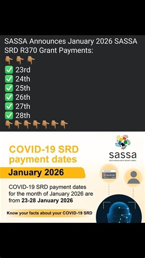 SASSA SRD R370 Grant Payment Dates for January 2026 | South Africa Ask