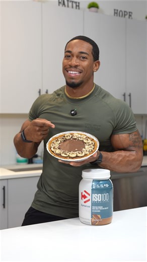 Easy & Healthy Chocolate Protein Pie 🥧 You guys will love this one. No guilt just pleasure! Ingredients Crust: • 1 Pre-made Pie Crust, like Pillsbury Filling: • ⅔ cup @dymatize Peanut Butter Chocolate 1SO100 • ¼ cup Unsweetened Cocoa Powder • ⅛ teaspoon Salt • ½ cup Unsweetened Almond Milk • ¼ cup Unsweetened Applesauce • 2 Eggs • 1 tablespoon Melted Butter • 1 teaspoon Vanilla Extract • 1 tablespoon honey or agave Instructions •Preheat the oven to 350°F •Bake 20-25 minutes Nutrition: • Serving