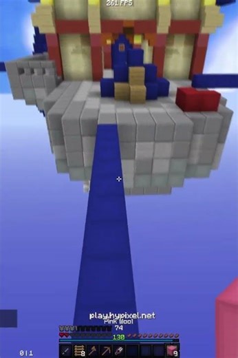 W block clutch #minecraft #shorts #bedwars #hypixel