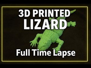 Mesmerizing 3D Printed Lizard – Time Lapse Build (Full Print Journey)