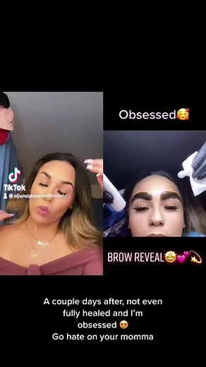 UPDATE➡️Clients eyebrows post 4 days of final touch up!😍🤩🥰💜💛 They look beautiful!🤩 For everyone who commented negatively, humble yourself 💯💕 Stay blessed🙏🏽 #microblading #shading #finaltouchup #healingprocess #smallbusiness #miami #browsonfleek #beautifulbrows #positivity #nonegativity #humbleyourself