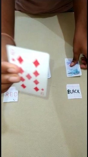 How to do red black card trick | How to do magic tricks .