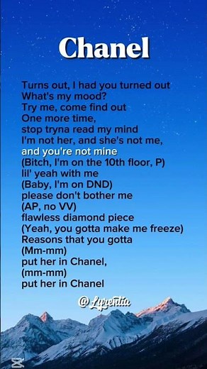CHANEL | Tyla #lyrics #songlyrics #tyla #chanel #shorts