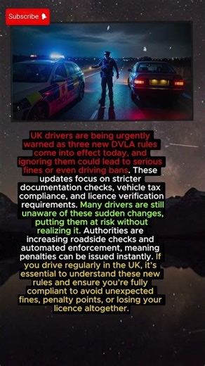 🚨 UK Drivers ALERT 3 New DVLA Rules Start TODAY – Avoid Fines & Driving Bans!