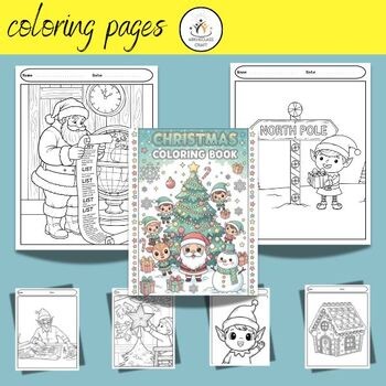 Christmas Coloring Pages - Coloring book - Coloring Sheets - Morning Work