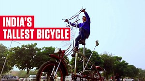 Most bicycles can take you to places but this record-breaking bicycle will take you to new heights. Literally. #BicycleDay #OMGIndia | HISTORY