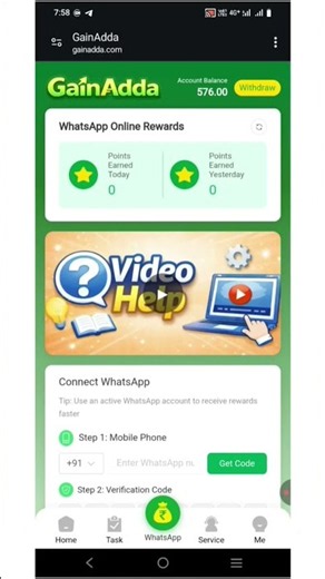 New Whatsapp Task Link New Whatsapp Earning App Today Whatsapp Scan Earning App New Earning App 2026