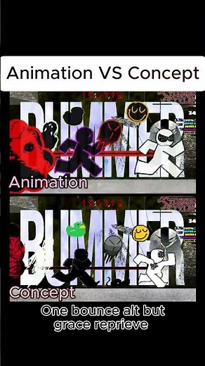 ANIMATION VS CONCEPT ~{ ONE BOUNCE ALTERNATE }~ #grace #roblox #animation