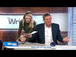 The Wright Stuff: Ops! Matthew knocks tea over his desk!