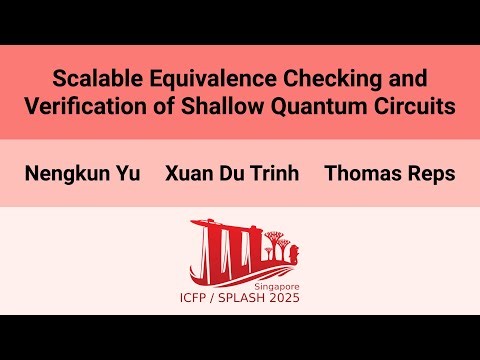 [OOPSLA'25] Scalable Equivalence Checking and Verification of Shallow Quantum Circuits