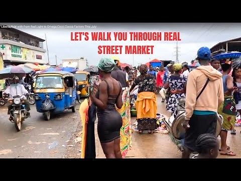 Life in Liberia - This is Real Street Market in Red Light, Monrovia Liberia