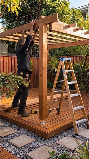 DIY Pergola & Pallet Sofa Transformation | Luxury Backyard Makeover 🌿
