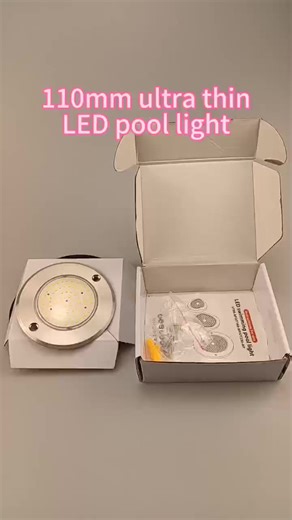 IP68 12V LED Underwater Swimming Pool Light with RGB PC/316SS Niche/Housing White/Blue Emotion for Pond & Landscape