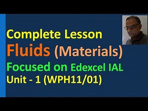 Lesson Fluids Materials Edexcel IAL Unit 1 Viscosity Terminal Speed Viscous Drag Laminar Turbulent