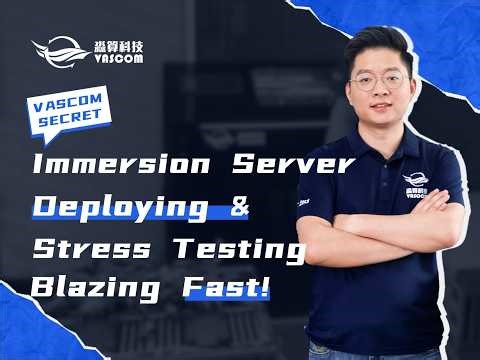 Incredible speed: Immersion server setup and stress testing.