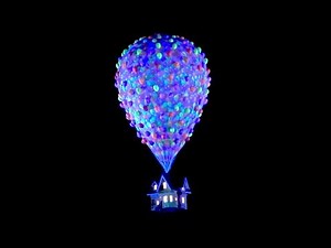 Pixar Up House Flies Over Sleeping Beauty Castle, "Together Forever" Nighttime Fireworks Spectacular