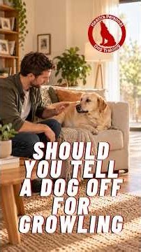 Should You Tell a Dog Off for Growling?