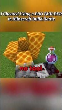 PART 1 I Cheated Using a PRO BUILDER in Minecraft Build Battle #Minecraft #minecraftbuilding #viral