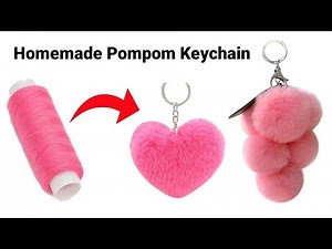 How to make Keychain with Sewing Thread/Homemade Keychain/DIY Gift Keychain/btsKeychain/CuteKeychain