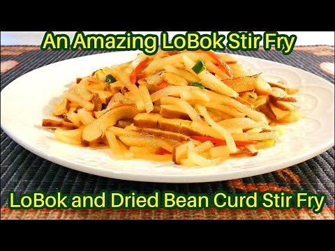 Chinese Radish Stir Fry Recipe | Stir Fried LoBok with Dried Bean Curd