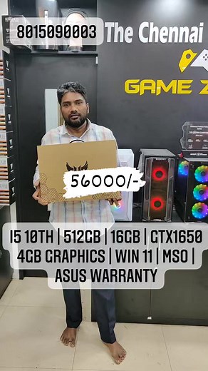1.1K views | 56000/- BUDGET ASUS TUF GAMING INTEL i5 10300U 512GB...