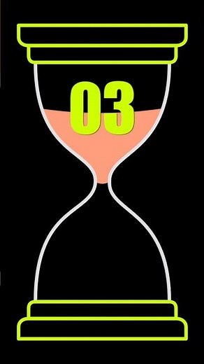 3s Sand Timer (No Music) | Minimalist Hourglass Countdown #Shorts