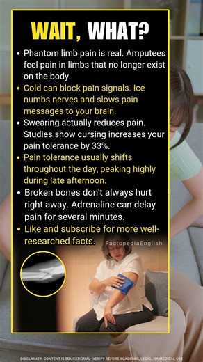 5 Surprising Pain Facts: Phantom Limb Pain, Adrenaline & Pain Tolerance