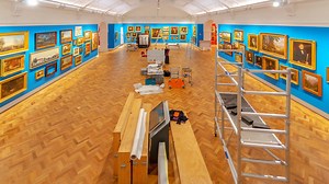 This is what the installation of over 300 paintings looks like! Our amazing team of expert conservators, curators and exhibition creators worked tirelessly to create this fabulous new exhibition in our newly refurbished Dixson Galleries. The exhibition features selected portraits and landscapes ranging from the 1790s to today. Discover through the collection the extraordinary and the everyday, the famous, notorious and unknown, rare and recent views of Sydney and the harbour, suburban streetscap