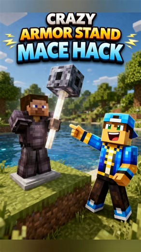 This MACE HACK is INSANE in MINECRAFT🔥 ll Minecraft Hack ll #minecraft #shorts #trending #viral