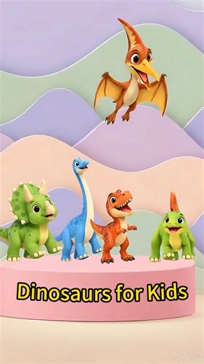 Dinosaurs for Kids🦖🦕 | Learn the Dinosaur Name Fast & Easy | Nursery Rhymes & Kids Songs #shorts