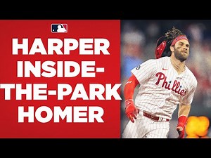 Bryce Harper FLIES around the bases for an inside-the-park home run!