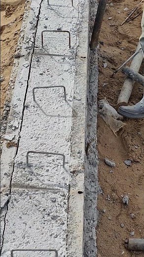 Technical break concrete to remove concrete beam formwork