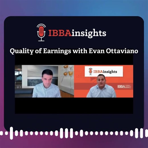 Discover the importance of quality of earnings (QoE) reports, what they are, and how they can impact a business sale in the latest episode of the IBBA Insights Podcast. Listen (or watch) here: https://www.ibba.org/insights/quality-of-earnings/ | IBBA - International Business Brokers Association