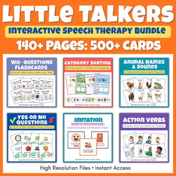 The Complete Speech Therapy Bundle: Expressive and Receptive Language Activities