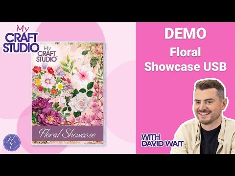 Create Stunning Floral Cards with the Floral Showcase My Craft Studio USB from Highlight Crafts!
