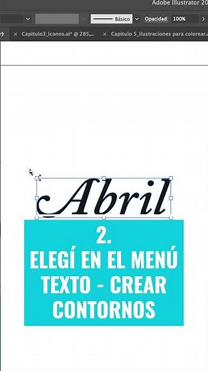 Convert text to curves in Adobe Illustrator