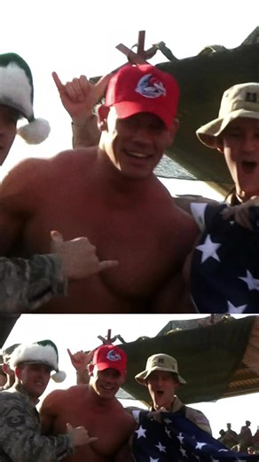 #JohnCena always took time out of his day to show love to the troops 🫡 Don't miss John Cena's FINAL match THIS SATURDAY at #SNME, 8e/5p on Peacock TV! | WWE