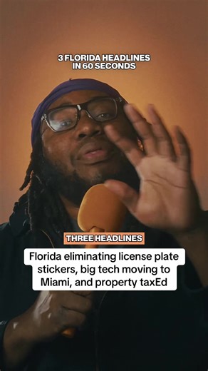 Florida. HB 841 eliminates license stickers, saves $24M. Palantir, Citadel, Ellison move to Miami. HB 203 revises property taxes. #Florida #Miami #PropertyTax