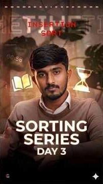 Day 3 of my sorting series in telugu insertion sort #coding #dsa #insertion #sort