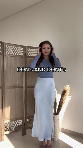 ‏DOS AND DONTS #dosanddonts #silkdress #ootd #styleinspo