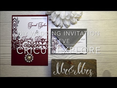 DIY WEDDING INVITATION SLEEVE WITH CRICUT EXPLORE