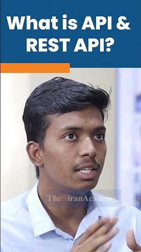 What is API & REST API? | Java Interview Question | #shorts #kiransir #javaprogramming