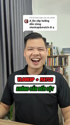 Hàm Vlookup và Match trong Excel #Phongexcel #excel | Phong Excel