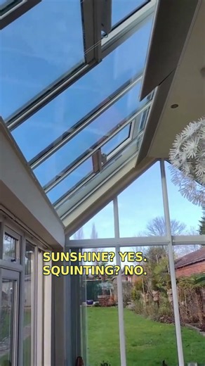 Conservatory Roof Blinds in Action | Reduce TV Glare