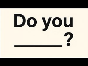 How to use the present simple question #foryou #spokenenglish #learnenglish