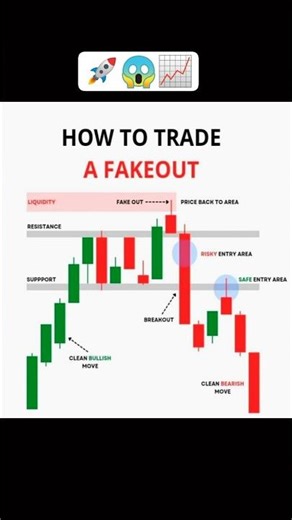 how to trade a fake breakout 😱📈#trading