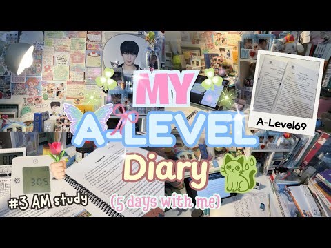 A-Level study vlog 🍀✨ (5 days with me!) What I do during exam period + things to do before the exam.